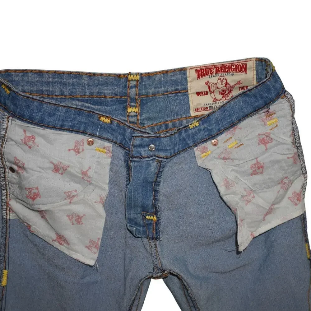 True Religion Billy Super T Jeans Men’s Size 38 Straight Leg Flap Pockets